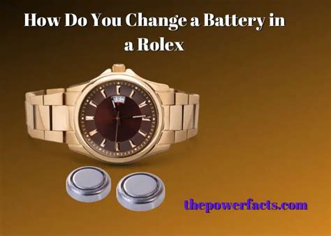 how to change a rolex battery